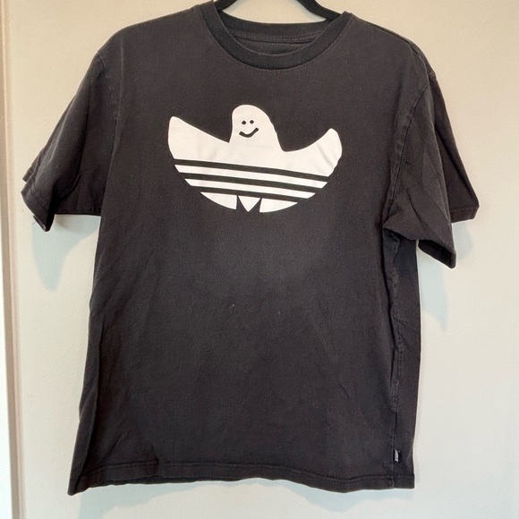 adidas Other - Adidas Black Tee with White Trefoil Logo